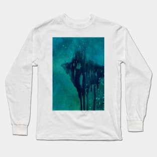 Teal abstract Long Sleeve T-Shirt